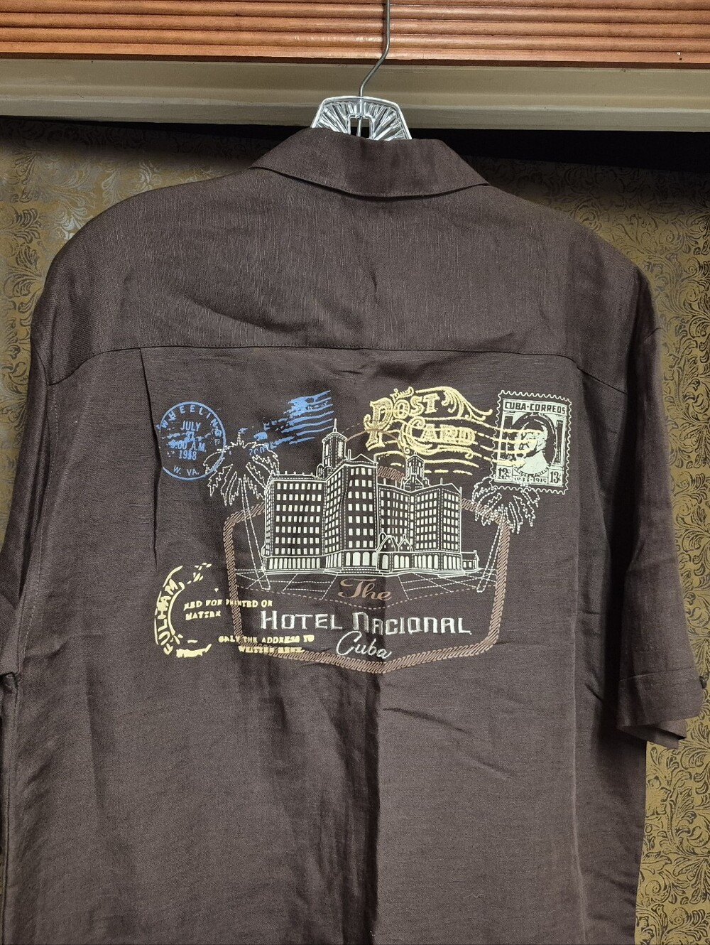 Men's Brown Hotel Nacional Graphic Shirt